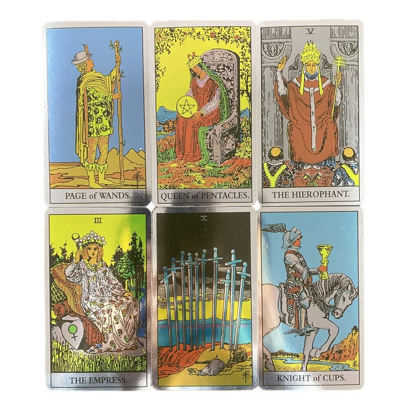 New Oracle Laser Tarot Rider Cards Pocket Špil Engleska verzija Osho Zen Mystical Manga Board Family Party Igranje igre