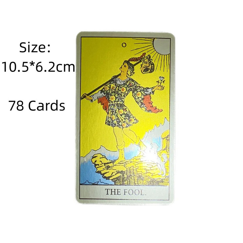 New Oracle Laser Tarot Rider Cards Pocket Špil Engleska verzija Osho Zen Mystical Manga Board Family Party Igranje igre
