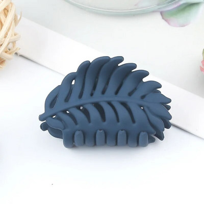 Σχήμα φύλλου μόδας Νύχι μαλλιών μονόχρωμο για γυναίκες με παγωμένο κλιπ λαβής κότσος Αξεσουάρ μαλλιών Εργαλείο styling Γυναικεία φουρκέτα με όλα τα ταιριαστά