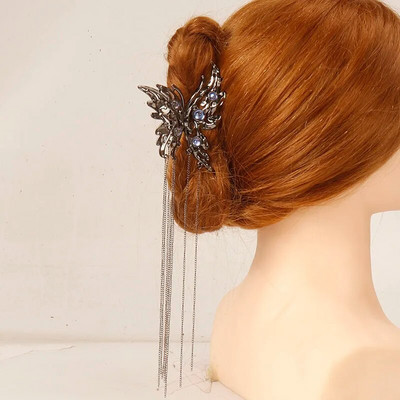 Στυλ πεταλούδα Μαλλιά Νύχι Περλ Καρχαρία Κλιπ κεφαλής Vintage νύχια με αλογοουρά Μοντέρνο κλιπ μαλλιών για κορίτσι Χαριτωμένα αξεσουάρ μαλλιών