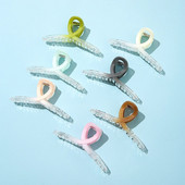 2023. gada jauna sieviešu modes gradienta spīļskava, caurspīdīga akrila, liela matu spīle, korejiešu, meitenēm, Barrette matu aksesuāri