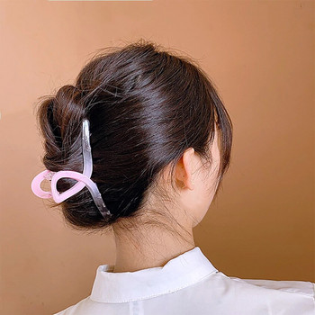 2023 New Women Fashion Gradient Claw Clip Διαφανές ακρυλικό Large Hair Claw Korean for Girl Clip Barrette Αξεσουάρ μαλλιών
