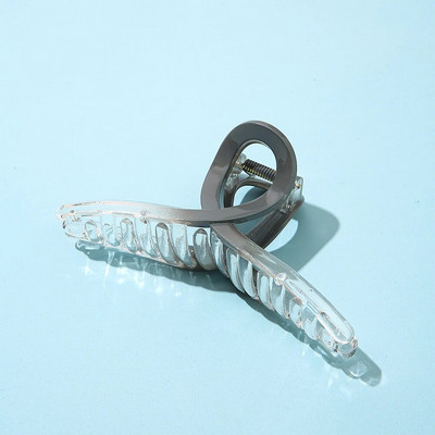 2023. gada jauna sieviešu modes gradienta spīļskava, caurspīdīga akrila, liela matu spīle, korejiešu, meitenēm, Barrette matu aksesuāri