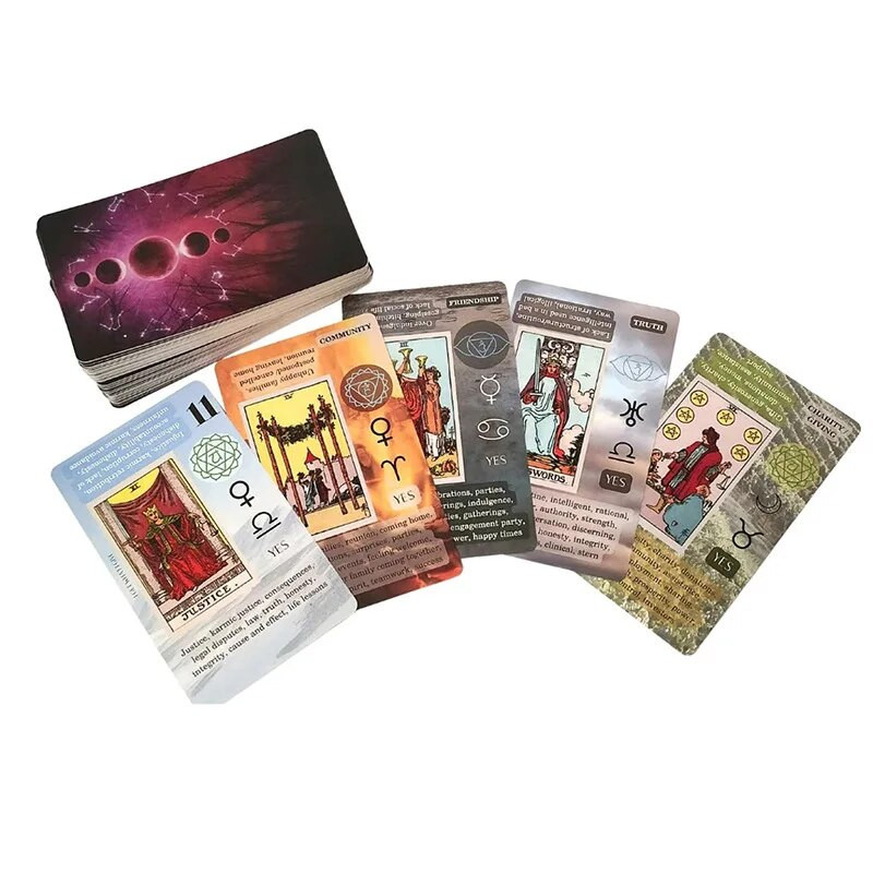 Jauns Witchy katls iesācēju Taro, Taro mācīšanās, Taro kārtis iesācējiem ar to nozīmi, Atslēgvārdi, Apgriezts, Čakra