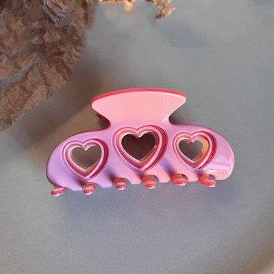 Κορεάτικη μόδα Hollow Love Heart Bow Knot Claw Clip Sweet Charm Girly Trendy Hair Clip Aesthetics Y2k Αξεσουάρ μαλλιών για γυναίκες