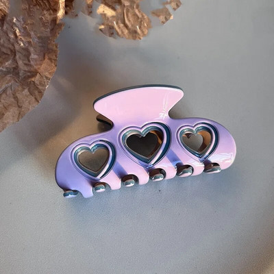 Κορεάτικη μόδα Hollow Love Heart Bow Knot Claw Clip Sweet Charm Girly Trendy Hair Clip Aesthetics Y2k Αξεσουάρ μαλλιών για γυναίκες