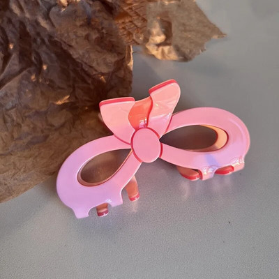 Κορεάτικη μόδα Hollow Love Heart Bow Knot Claw Clip Sweet Charm Girly Trendy Hair Clip Aesthetics Y2k Αξεσουάρ μαλλιών για γυναίκες