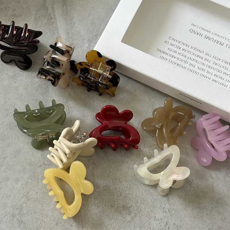 Ženska mala veličina Jednobojni dizajn zeca Acetatne ukosnice Kosa Trendovska kosa Kandže Djevojačke kopče sa strane Dodaci za kosu Pokrivala