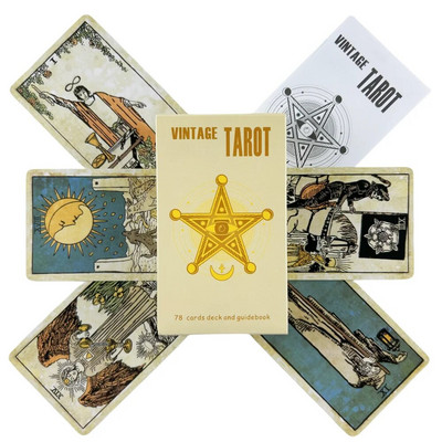 Cărți de tarot Călărețul Un pachet de 78 cu ghid de hârtie Oracle English Divination Edition Borad Playing Games