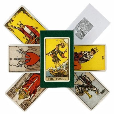 Cărți de tarot Călărețul Un pachet de 78 cu ghid de hârtie Oracle English Divination Edition Borad Playing Games