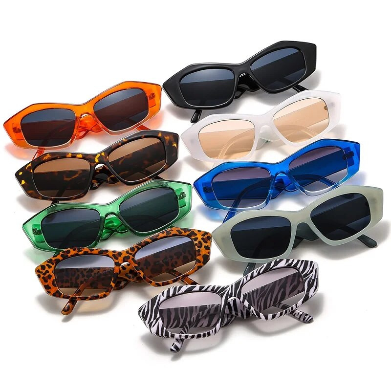 2021. g. Jaunas modes kaķu acu saulesbrilles sievietēm vīriešiem, foršs datora gradientu objektīvs, leopards, zebras raksts, tendence, vintage ikdienas saulesbrilles UV400