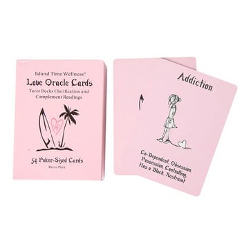 Love Oracle Card Deck Mysterious Divination Prophecy Fate Tarot Deck for Women Επιτραπέζιο παιχνίδι με κάρτες για πάρτι για κορίτσια