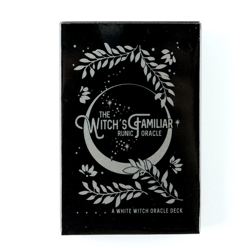 Cărți de oracol runice familiare ale vrăjitoarei 24 de cărți Deck indie de tarot Rune Cărți de rune Oracol de animale Carte de tarot de animale Rune vikinge