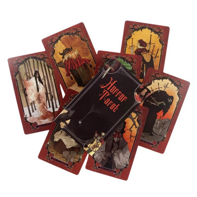 Horror Tarot Oracle jelentéssel a kártyákon Kulcsszavak Fordított csakra Bolygó Zodiákus elem Közepes méretű karcsú