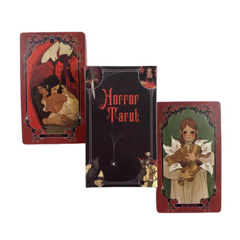 Šausmu Taro Orākuls ar nozīmi uz kārtīm Atslēgvārdi Apgrieztā čakra Planēta Zodiaka elements Vidēja izmēra Tiess