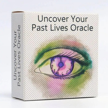 Uncover Your Past Lives Oracle Card Deck Στρογγυλό Σχήμα Επιτραπέζια Παιχνίδια Ταρώ Τράπουλα Τράπουλες Ελεύθερο πάρτι Επιτραπέζιο παιχνίδι