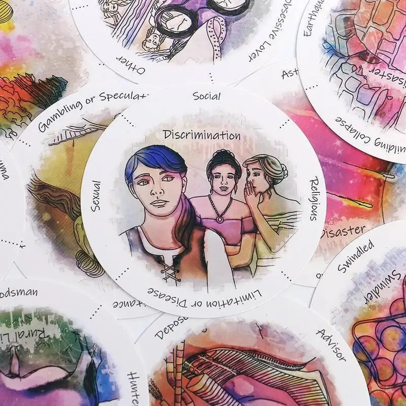 Avastage oma eelmised elud Oracle`i kaardipakk ümmarguse kujuga lauamängud Taropakk Mängukaardid Vaba aeg peolauamäng