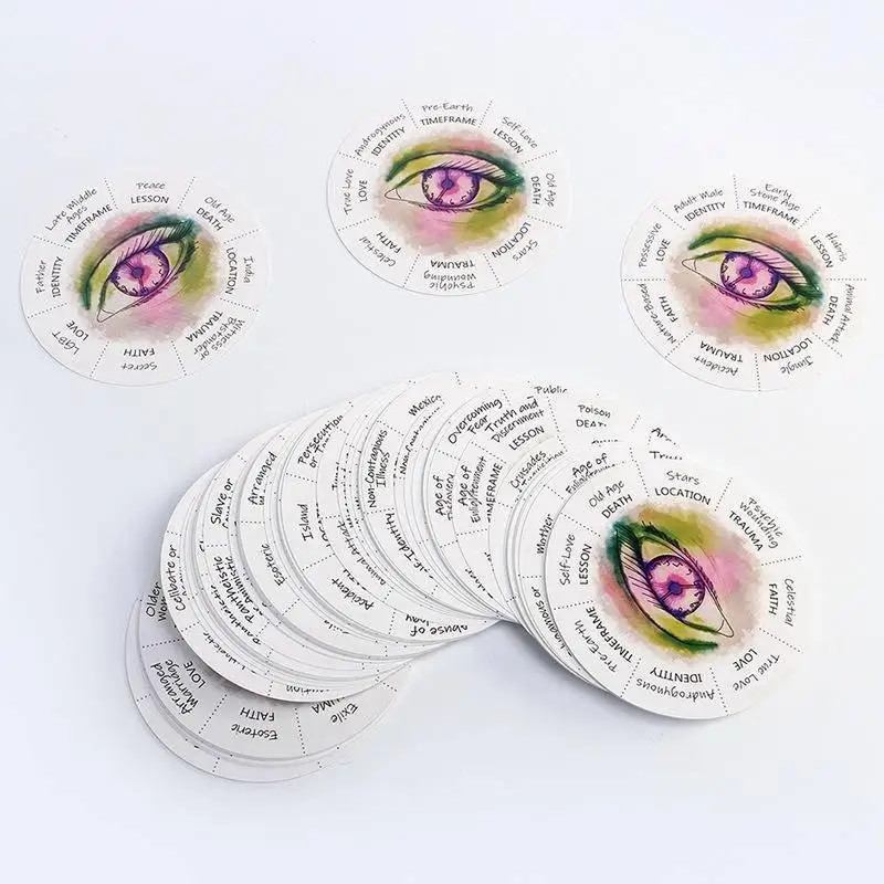 Avastage oma eelmised elud Oracle`i kaardipakk ümmarguse kujuga lauamängud Taropakk Mängukaardid Vaba aeg peolauamäng