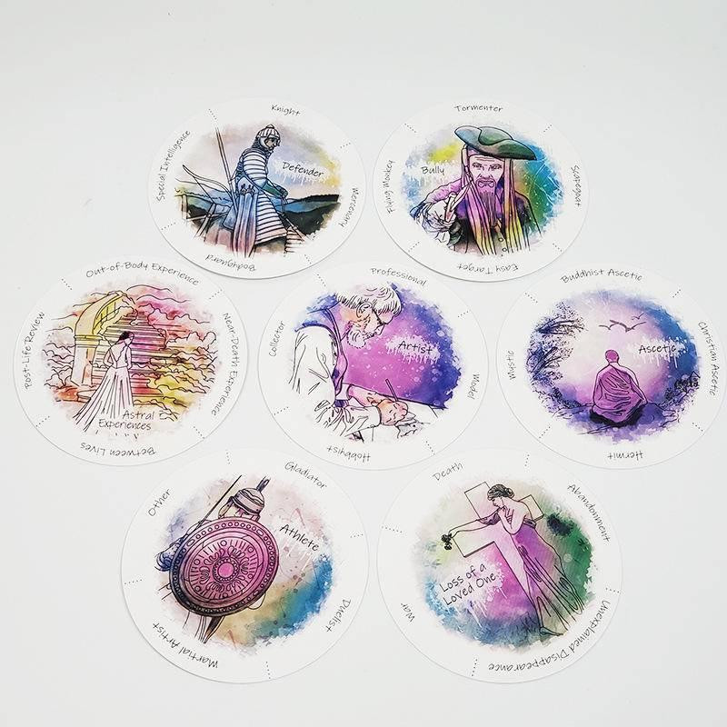 Avastage oma eelmised elud Oracle`i kaardipakk ümmarguse kujuga lauamängud Taropakk Mängukaardid Vaba aeg peolauamäng