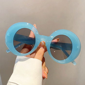 KAMMPT Винтидж кръгли слънчеви очила Дамски 2023 Нова мода Candy Color Outdoor Beach Shades Trendy Ins Brand Designer UV400 Eyewear
