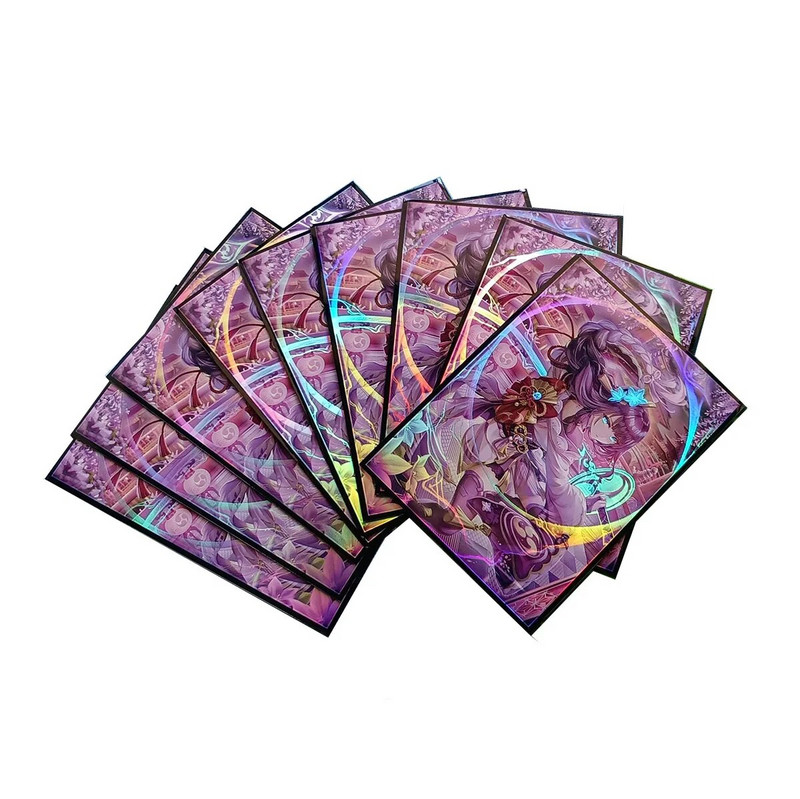 67x92mm 60PCS Holografski rukavi Pokemon Card Loader Anime Protector Card Cover za MTG WS kartice za razmjenu društvenih igara