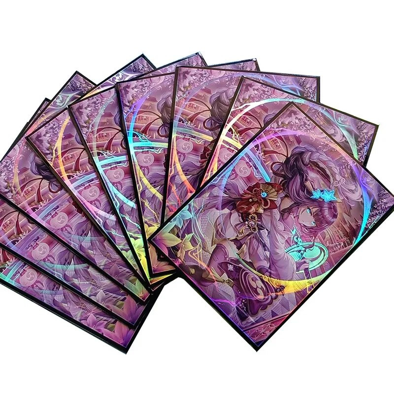 67x92mm 60PCS Holografski rukavi Pokemon Card Loader Anime Protector Card Cover za MTG WS kartice za razmjenu društvenih igara