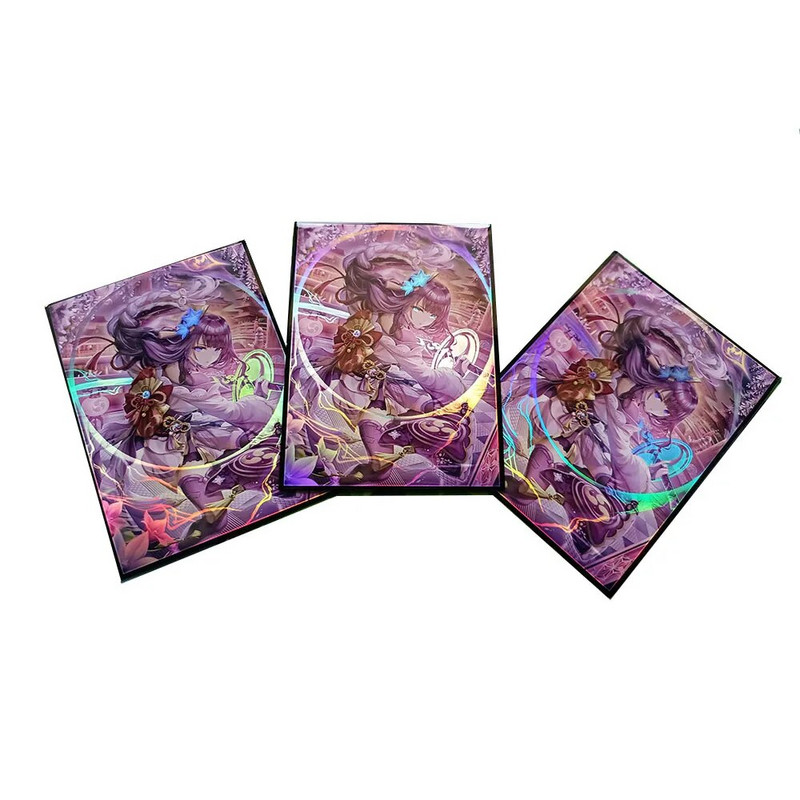 67x92mm 60PCS Holografski rukavi Pokemon Card Loader Anime Protector Card Cover za MTG WS kartice za razmjenu društvenih igara