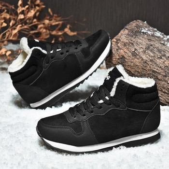 Ανδρικές μπότες εργασίας Μπότες χιονιού Ζεστές βελούδινες μπότες ζευγαριού Κορεατικά casual ανθεκτικά αντιολισθητικά άνετα μεσαία κορυφαία παπούτσια ορειβασίας ανδρικά