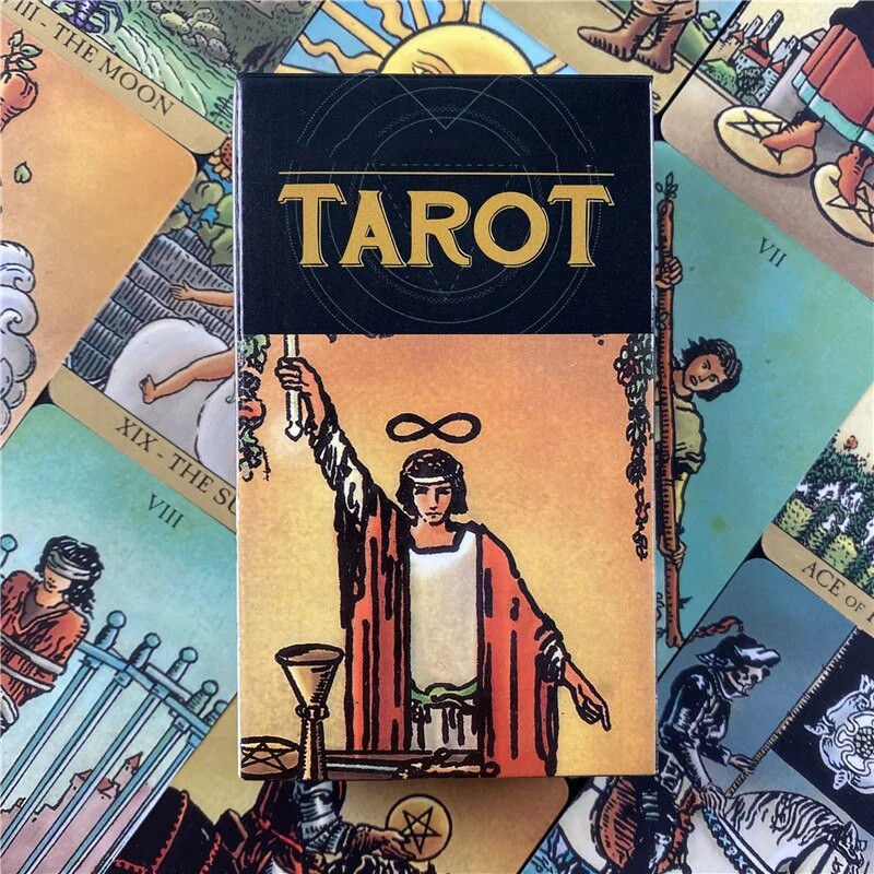 Jaunas Tarot Oracle kartes Interaktīvās galda spēļu kāršu spēles Ģimenes bāra dzeršanas spēle Spēlē ar ģimeni