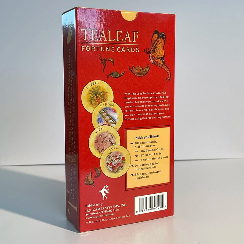 200 KOM Roud Fortune Oracle špil Rune Divination Engleske afirmacijske karte Čvrsti proročki tarot