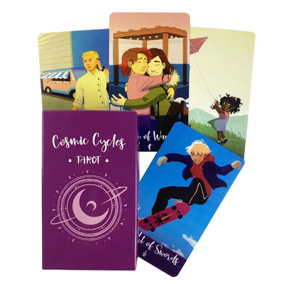 Kosmiskie cikli Taro kāršu pareģojumi zīlēšana ģimenes ballīte galda spēle Likteņa zīlēšana modernizēts klājs