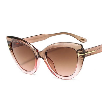 2023 Νέα μόδα γυαλιά ηλίου Cat Eye Γυναικεία Ανδρικά Γυαλιά ηλίου ντεγκραντέ Σκελετός φακού Leopard Επωνυμία σχεδιαστής πολυτελείας Vintage γυαλιά ηλίου UV400