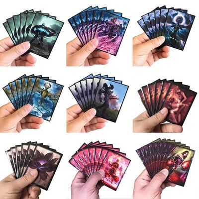 60 DB/BAG TCG kártya ujjak MGT Jace ujjak játék Nicol Dragon God Protector kártyák Shield Dreadhorde Protector színes ujjak PKM