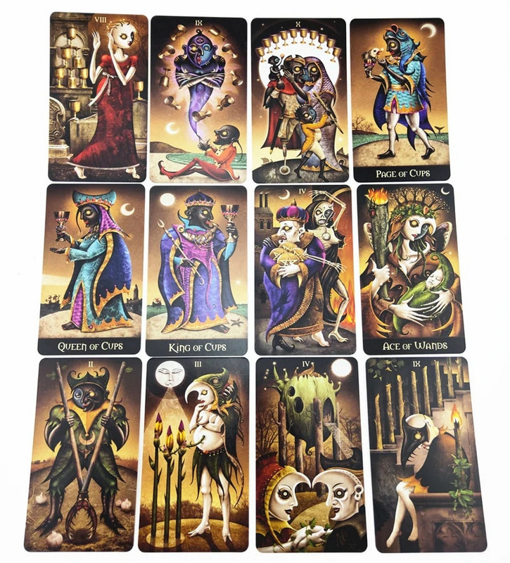 Moon Witch Tarot Διπλό Παιχνίδι PDF Οδηγός Οικογένεια Ψυχαγωγία Παιχνίδια Ταρώ Σετ Κάρτες Ταρώ Επιτραπέζια Παιχνίδια Παιχνίδια για πάρτι