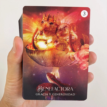 Ισπανικές κάρτες Oracle Beautiful 64 Divination Runes Μηνύματα αγγέλου Ταρώ Μυστήριο επιτραπέζιο παιχνίδι