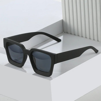 SO&EI Нови квадратни слънчеви очила Дамски ретро класически сини оранжеви нюанси UV400 Мъжки маркови дизайнерски слънчеви очила