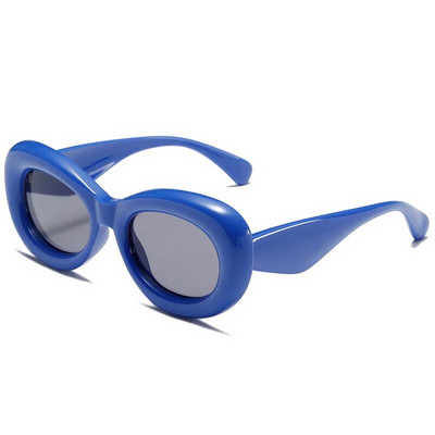 Y2k Fashion Retro ümmarguse raamiga päikeseprillid Mehed Naiste Vintage Luksusbrändi Disaineriga Täispuhutavad päikeseprillid Trend Punk Rohelised Varjud