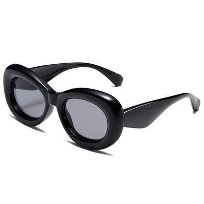 Y2k Fashion Retro ümmarguse raamiga päikeseprillid Mehed Naiste Vintage Luksusbrändi Disaineriga Täispuhutavad päikeseprillid Trend Punk Rohelised Varjud