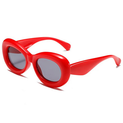 Y2k Fashion Retro ümmarguse raamiga päikeseprillid Mehed Naiste Vintage Luksusbrändi Disaineriga Täispuhutavad päikeseprillid Trend Punk Rohelised Varjud