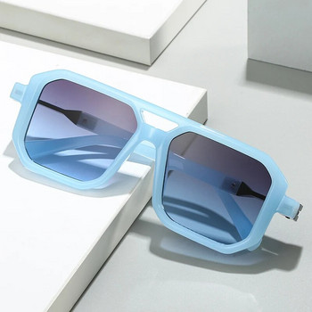 SHAUNA New Double Bridges Τετράγωνα γυαλιά ηλίου Γυναικείες αποχρώσεις μόδας ντεγκραντέ UV400 Ανδρικά γυαλιά ηλίου Retro Polygon