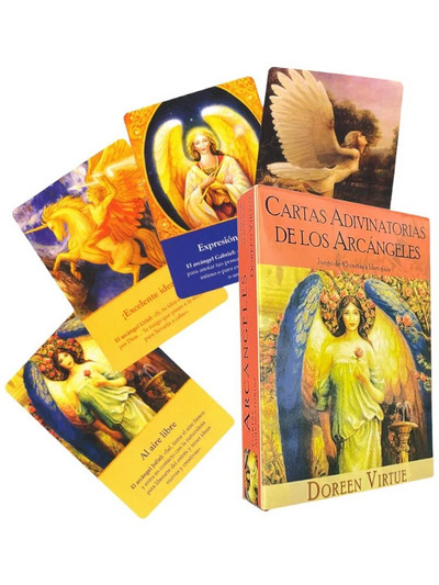 Αρχάγγελος Ταρώ Oracle Cards στην ισπανική έκδοση Fate Tips Angels Oraculos Deck επιτραπέζιων παιχνιδιών
