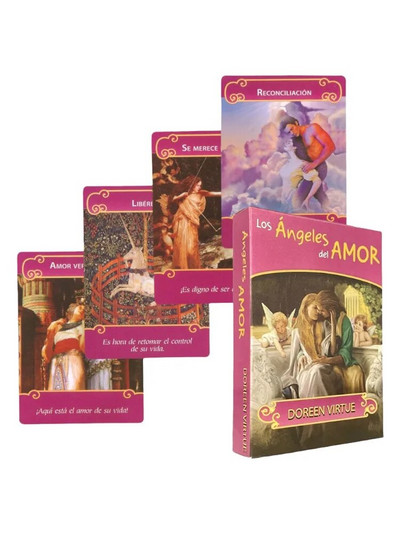 Αρχάγγελος Ταρώ Oracle Cards στην ισπανική έκδοση Fate Tips Angels Oraculos Deck επιτραπέζιων παιχνιδιών