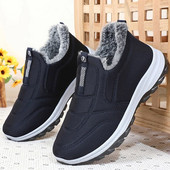 Ανδρικές μπότες βελούδινα χειμερινά ανδρικά παπούτσια Αντιολισθητικά ανδρικά μποτάκια με ζεστή γούνα Ανδρικές μπότες χιονιού Πλατφόρμα Μόδα ανδρικές μπότες 2023