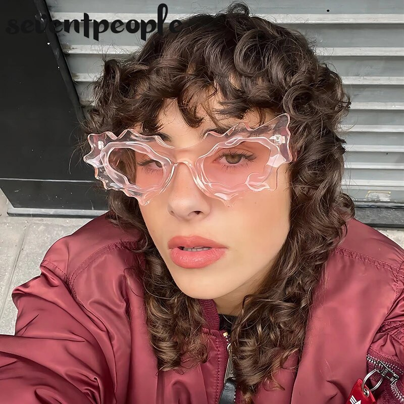 Γυναικεία γυαλιά ηλίου μόδας Y2k 2023 Πολυτελής επωνυμία σχεδιαστής Punk γυαλιά ηλίου για άνδρες Μοντέρνα ακανόνιστα γυαλιά ηλίου πάρτι UV400