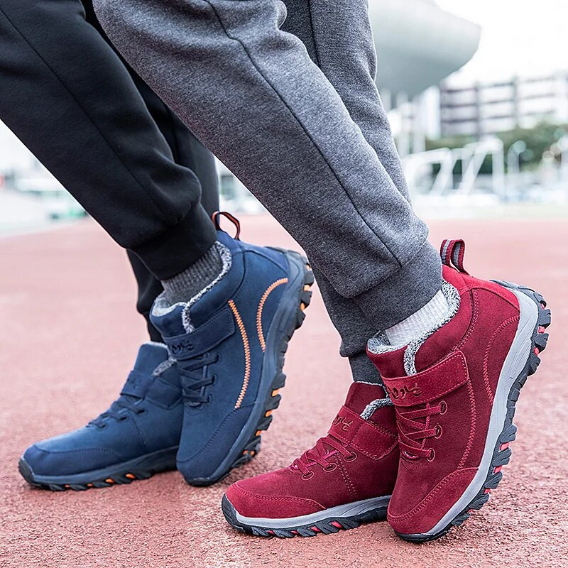 Νέα Χειμερινά Ζεστά Παπούτσια Ηλικιωμένων Ανδρικά Υπαίθρια Casual Suede Snow Boots