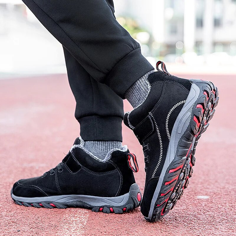 Νέα Χειμερινά Ζεστά Παπούτσια Ηλικιωμένων Ανδρικά Υπαίθρια Casual Suede Snow Boots