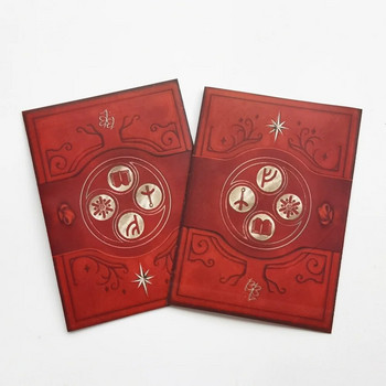 100 Τεμάχια/Παρτίδα 66x91mm Matte Crimson Mystery Symbol Sleeves Card Protector shields for MGT PKM Magical Gathering