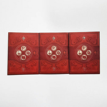 100 Τεμάχια/Παρτίδα 66x91mm Matte Crimson Mystery Symbol Sleeves Card Protector shields for MGT PKM Magical Gathering