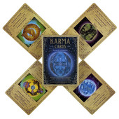 Karma Oracle kartes Pārsteidzoši jautri izmantot astroloģiju lasīšanai nākotnē 36 angļu valodas zīlēšanas izdevums klāja Borad spēles