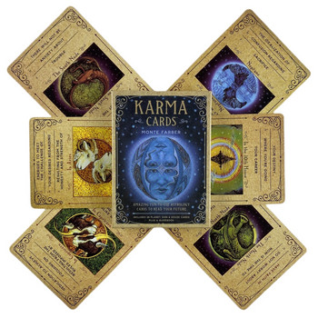 Karma Oracle Cards Καταπληκτική διασκέδαση για χρήση της αστρολογίας για ανάγνωση του μέλλοντος A 36 English Divination Edition Deck Borad Games